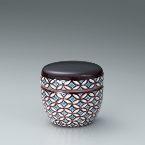 赤沢露石 紫交趾七宝紋 花瓶 27cm 飾り壺 出品作家紹介vol.1 三浦竹泉、赤沢露石 | 創立60周年記念 京都